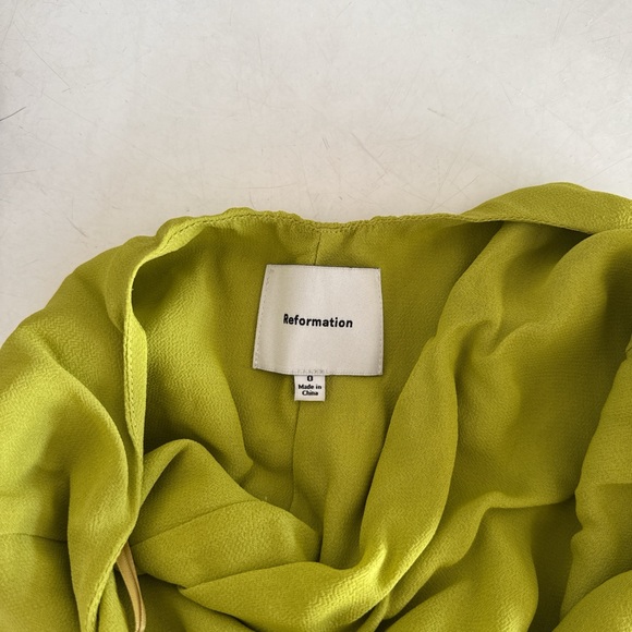 Reformation Lime Mini Dress - Picture 6 of 6